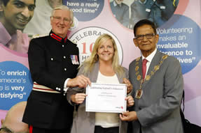 alpha care award with mayor